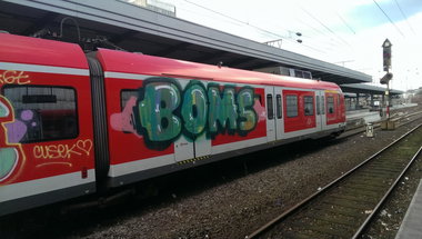 Graffiti Train - Photo by gartenzwerg - boms