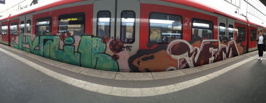 Graffiti Train - Photo by gartenzwerg - cva, ib, ifm