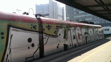 Graffiti Train - Photo by gartenzwerg - hacf, vrs