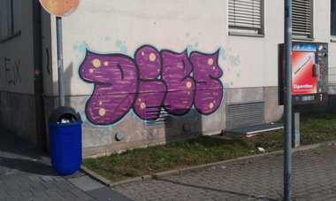 Graffiti Bombing in Essen - Photo by gartenzwerg - Dies (2013)