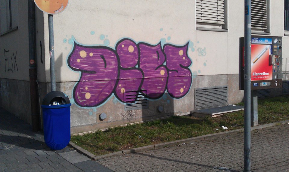 Graffiti Bombing in Essen - Photo by gartenzwerg - Dies (2013)