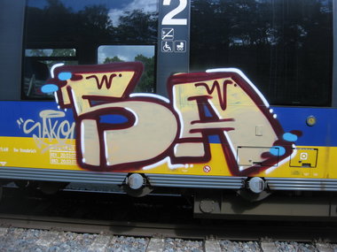 Graffiti Train - Photo by gartenzwerg - Sako (2013)