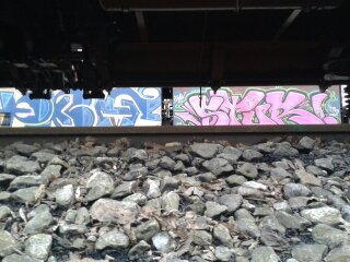 Graffiti Train - Photo by gartenzwerg - dbf, stur