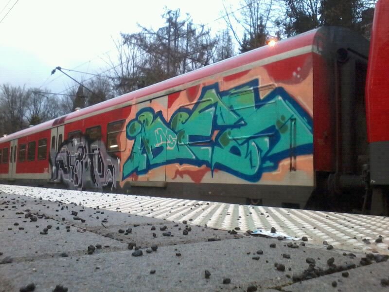 Graffiti Train - Photo by gartenzwerg - acb, ibers, s6