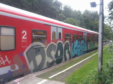 Graffiti Train - Photo by gartenzwerg - dsor, ains