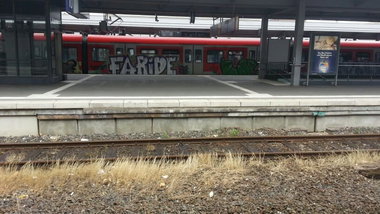 Graffiti Train - Photo by gartenzwerg - faride, ib's