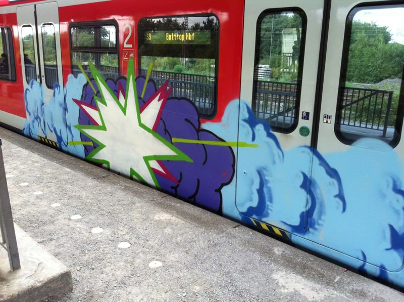 Graffiti Train - Photo by gartenzwerg