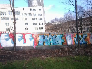 Graffiti Bombing - Photo by gartenzwerg - ei, ei, ei