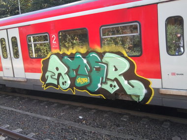 Graffiti Train - Photo by gartenzwerg - amor
