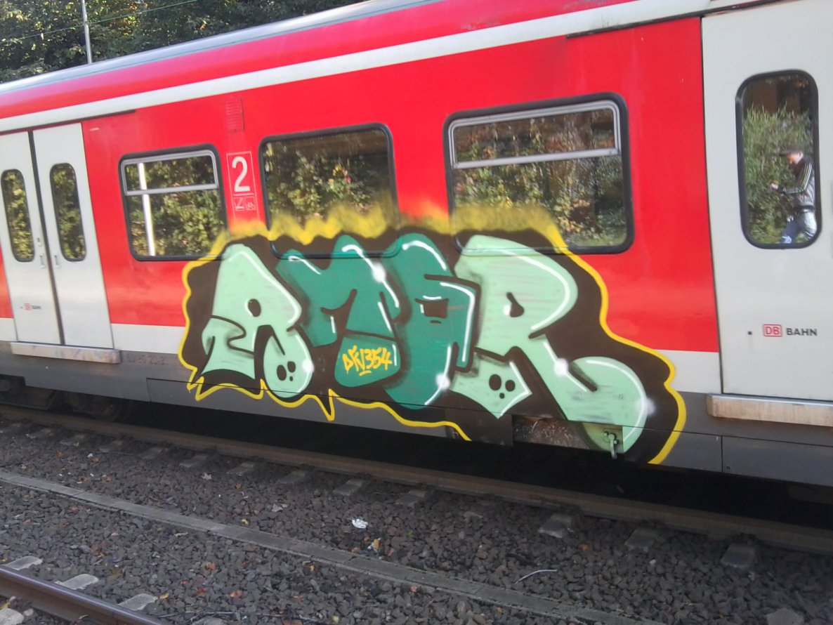 Graffiti Train - Photo by gartenzwerg - amor
