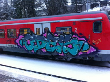 Graffiti Train - Photo by gartenzwerg - odes