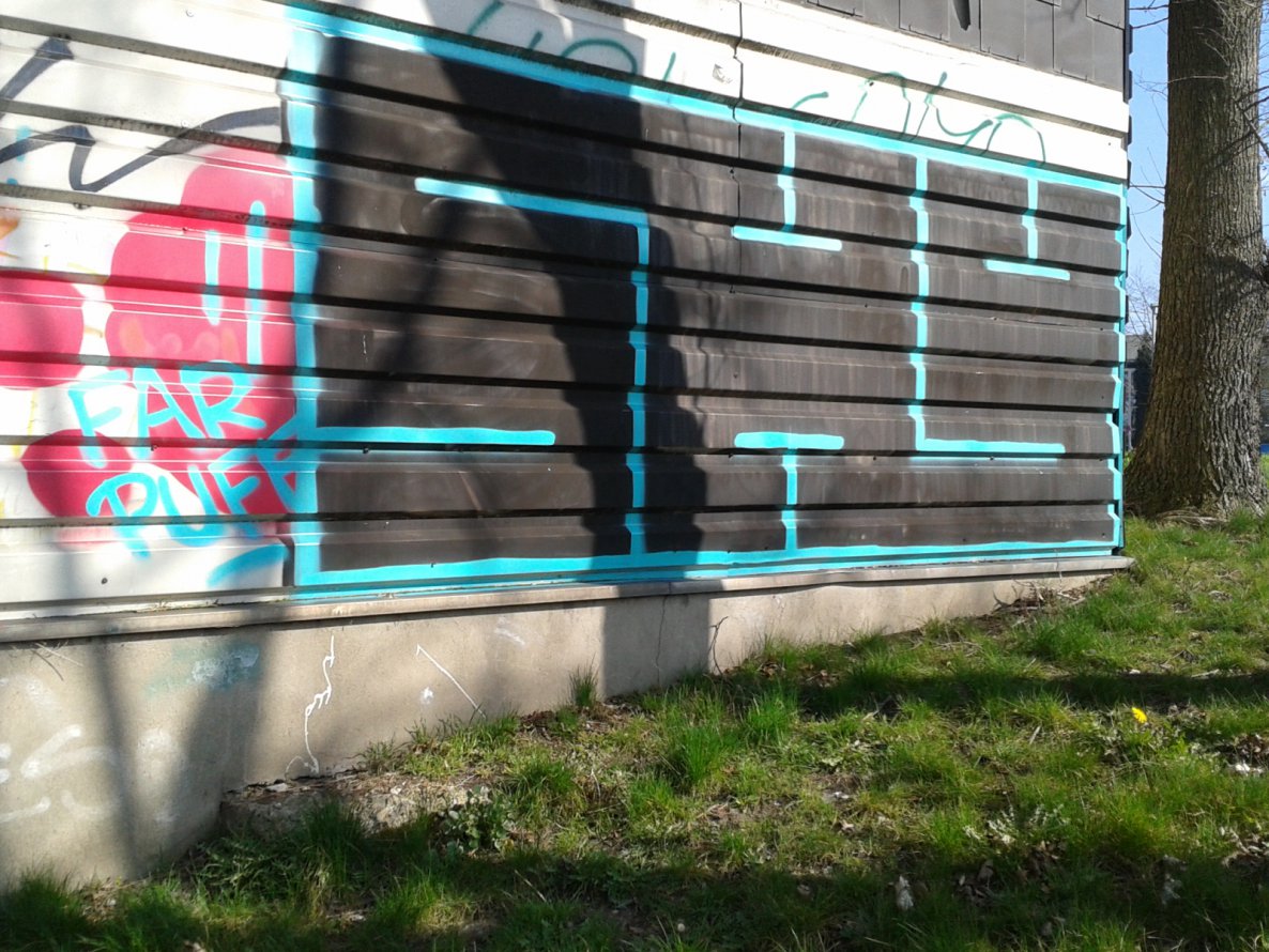 Graffiti Bombing - Photo by gartenzwerg - shy