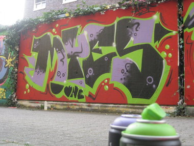 Graffiti Wall - Photo by gartenzwerg - Myes, Maes