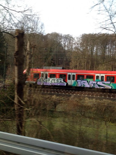 Graffiti Train - Photo by gartenzwerg - nice, ibes