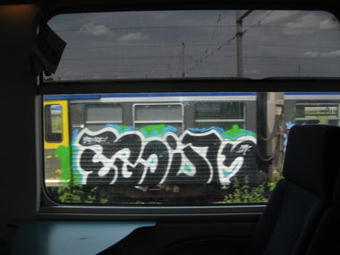 Graffiti Train - Photo by gartenzwerg - France, SNCF, Bordeaux