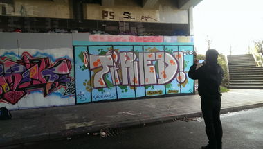 Graffiti Wall - Photo by gartenzwerg - tired!, ei