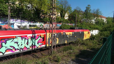 Graffiti Train - Photo by gartenzwerg - kbum, sgio