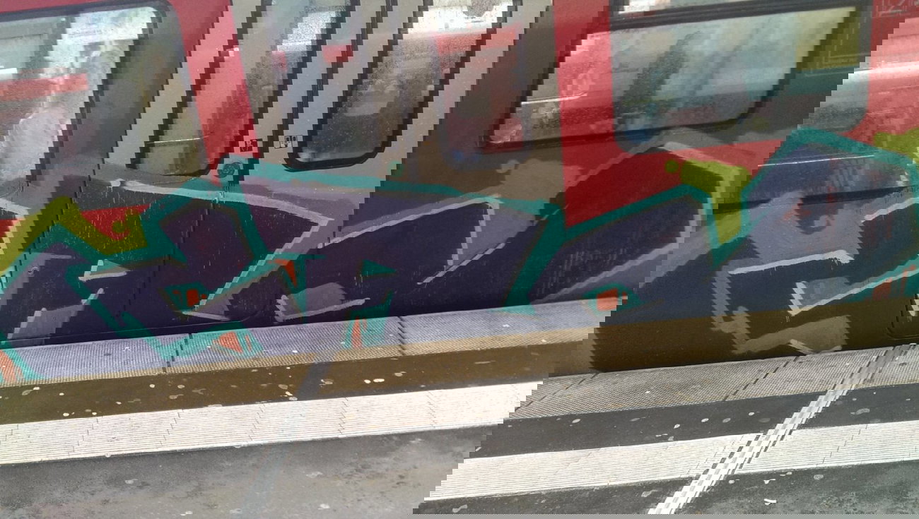 Graffiti Train - Photo by gartenzwerg - Sad