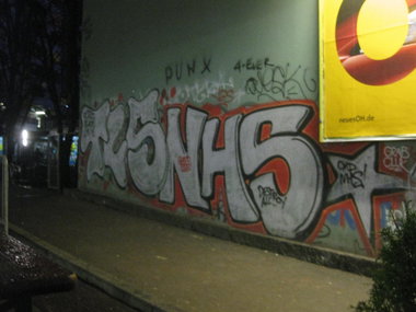 Graffiti Bombing - Photo by gartenzwerg - TLS, NHS