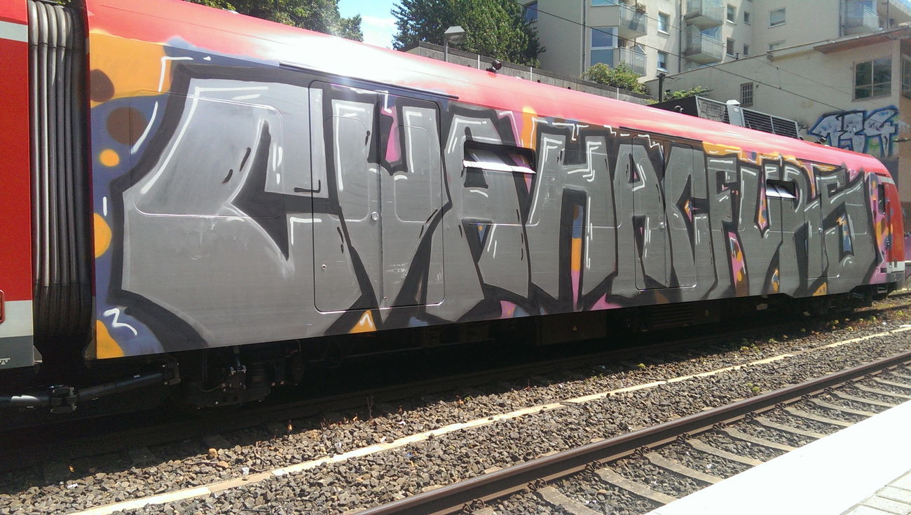 Graffiti Train - Photo by gartenzwerg - cva, hacf, vrs