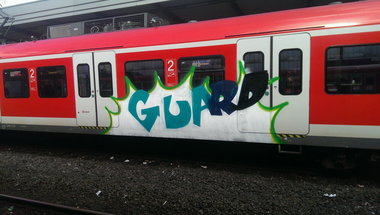 Graffiti Train - Photo by gartenzwerg - guard