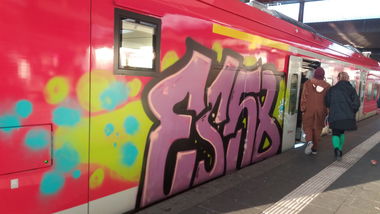 Graffiti Train - Photo by gartenzwerg - ES58