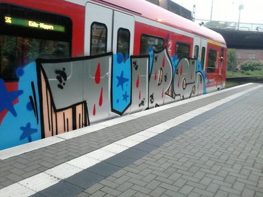 Graffiti Train - Photo by gartenzwerg - vrs