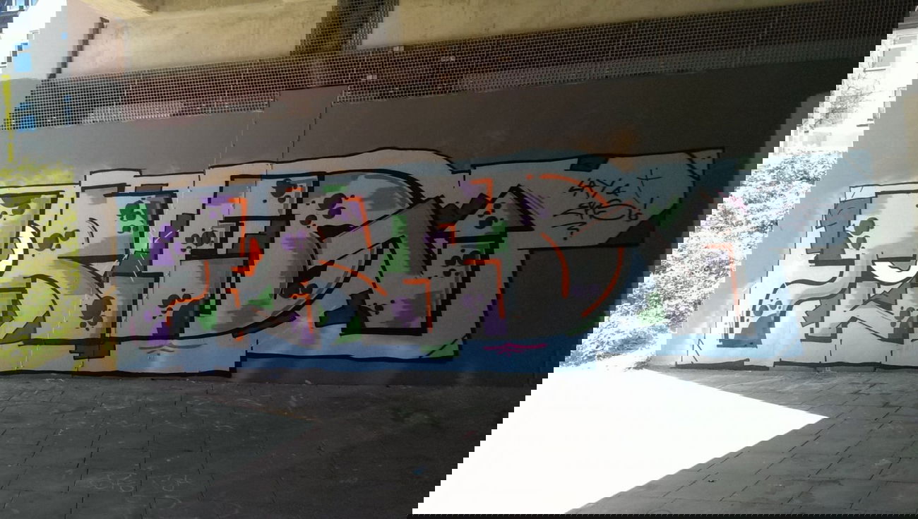 Graffiti Wall - Photo by gartenzwerg - tired, eks, lay