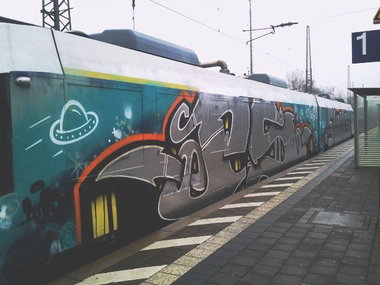Graffiti Train - Photo by gartenzwerg - ps, swk's
