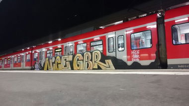 Graffiti Train - Photo by gartenzwerg - nice, gbr, s6
