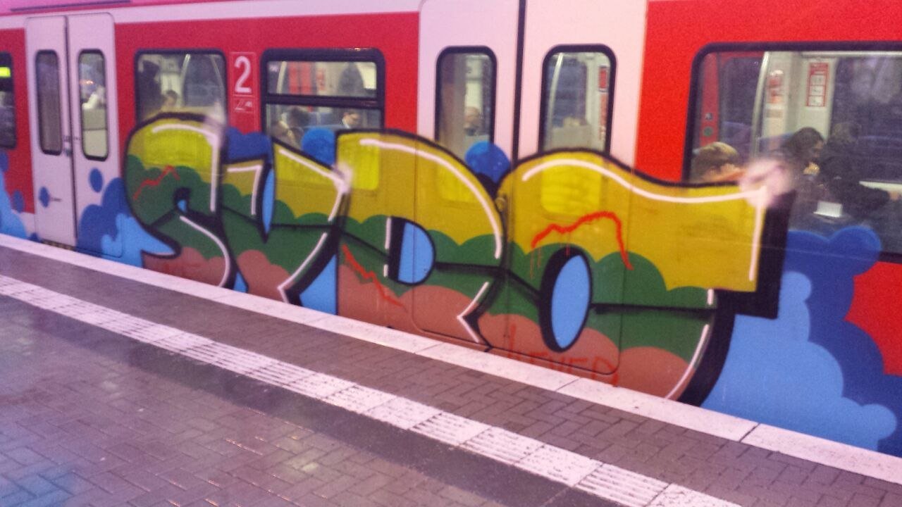 Graffiti Train - Photo by gartenzwerg - syro