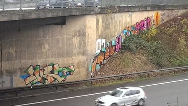 Graffiti Bombing in Essen - Photo by gartenzwerg - shet, amsl