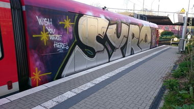 Graffiti Train - Photo by gartenzwerg - syro