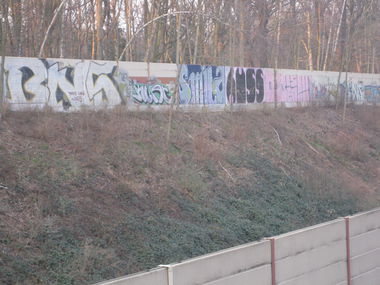 Graffiti Wall - Photo by gartenzwerg - BNS, Smila, Kuss