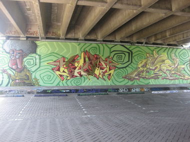 Graffiti Wall - Photo by gartenzwerg - Amsterdam