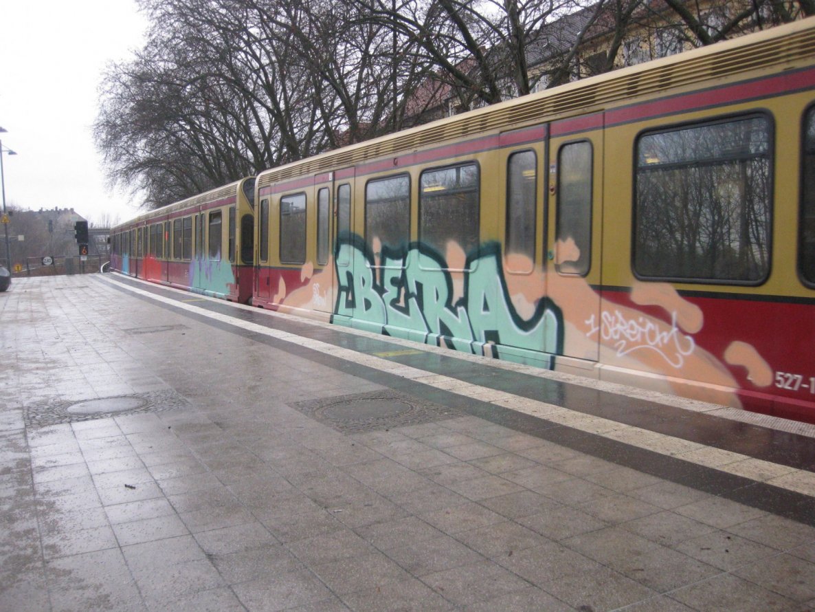Graffiti Train - Photo by gartenzwerg - Bera