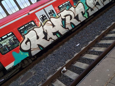 Graffiti Train - Photo by gartenzwerg - khrt