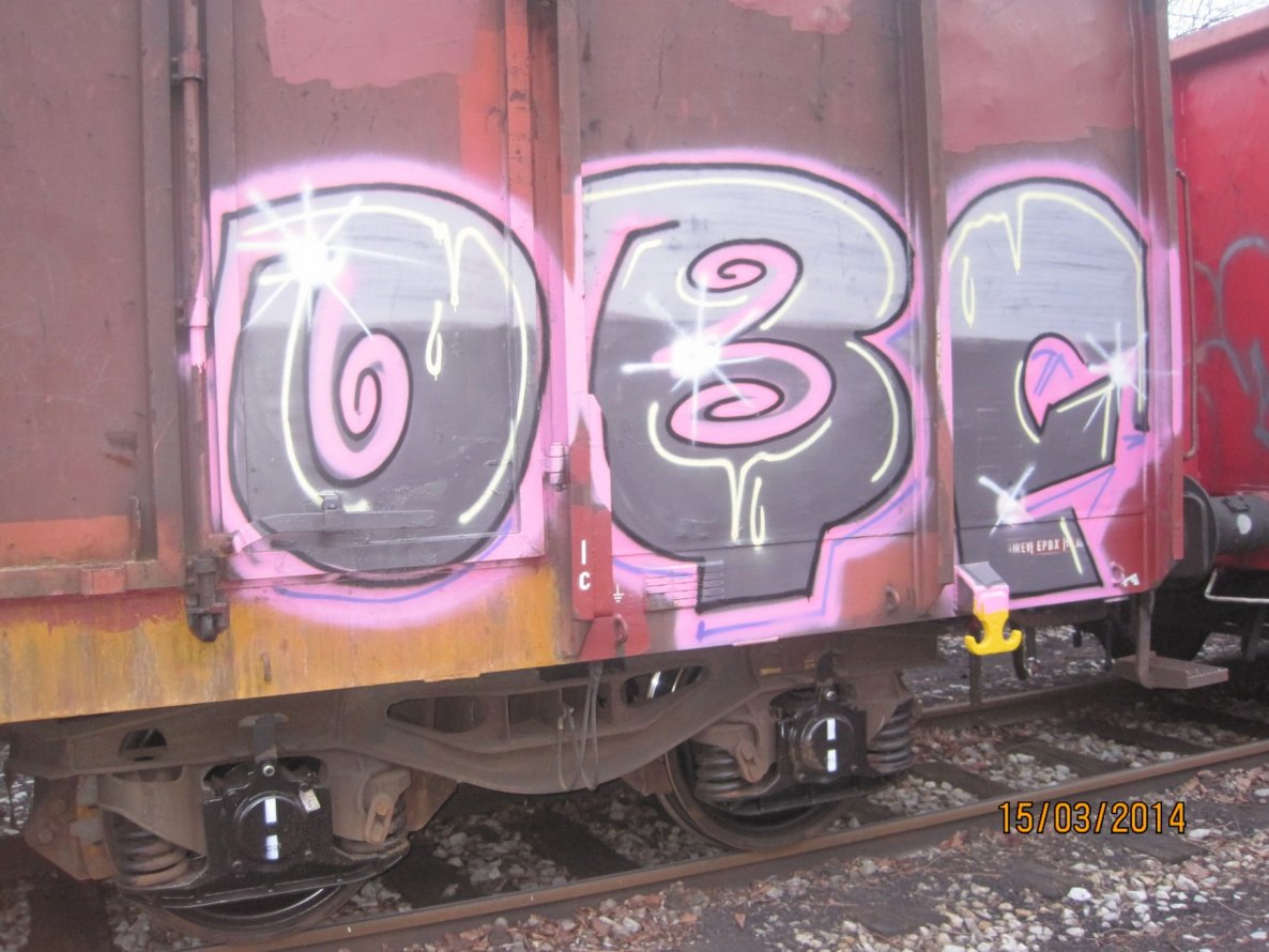 Graffiti Train in Essen - Photo by gartenzwerg - dbf