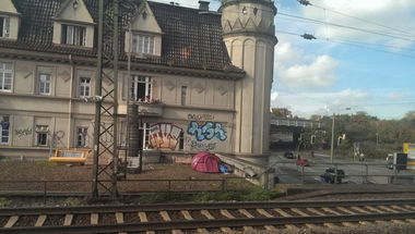 Graffiti Bombing in Bielefeld - Photo by gartenzwerg - rgr