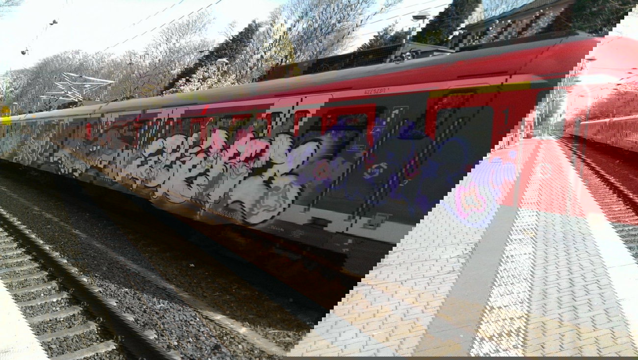 Graffiti Train - Photo by gartenzwerg - guard