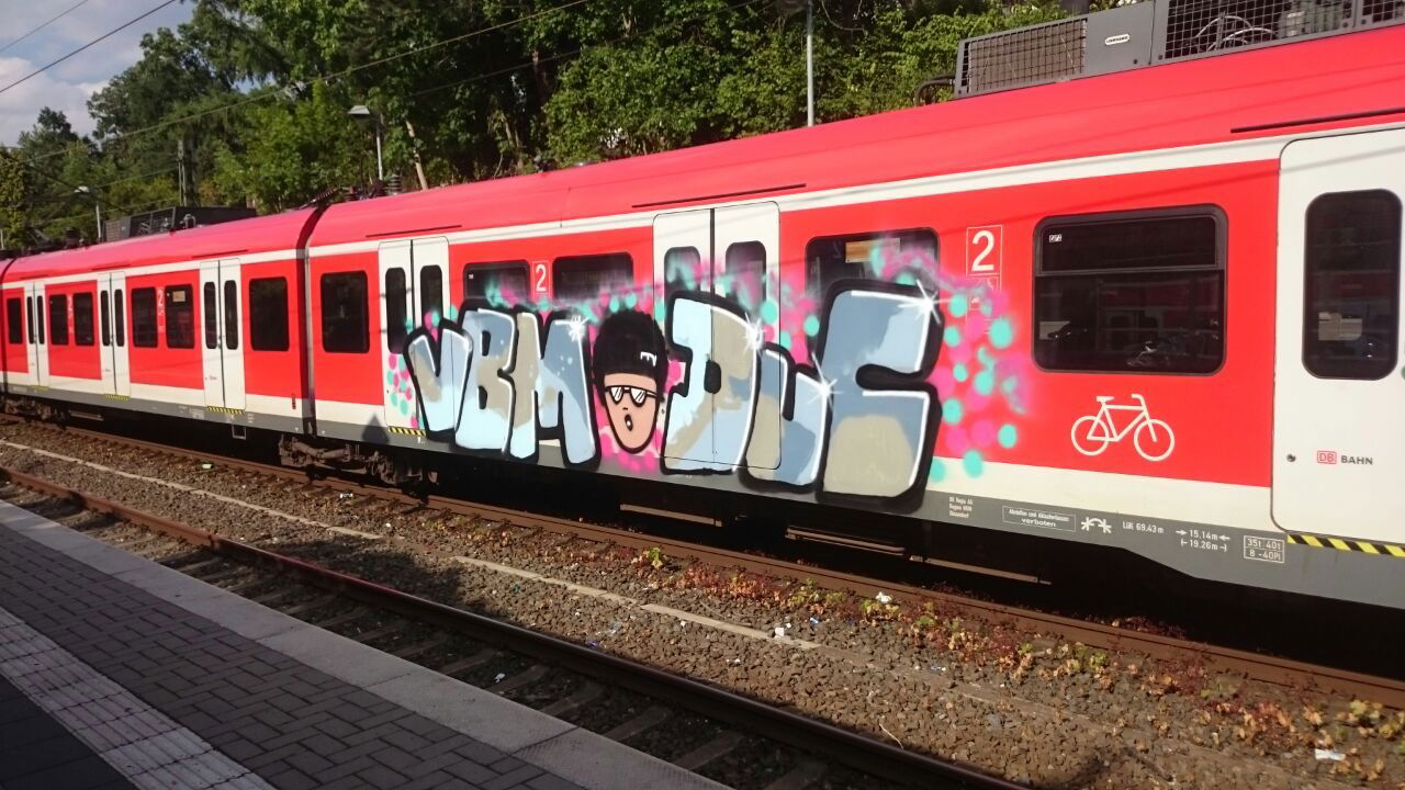 Graffiti Train - Photo by gartenzwerg - vbm, duc