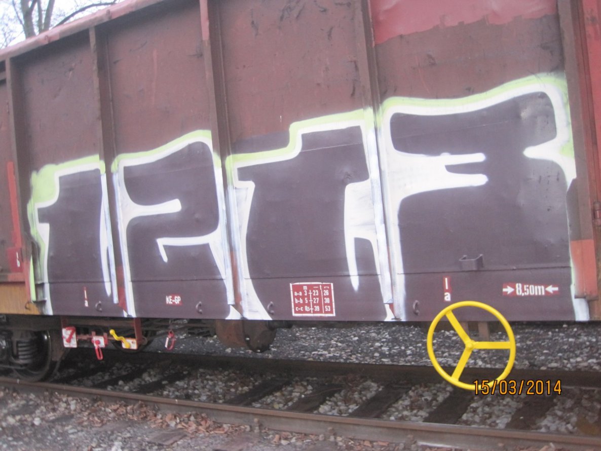 Graffiti Train in Essen - Photo by gartenzwerg - 1213