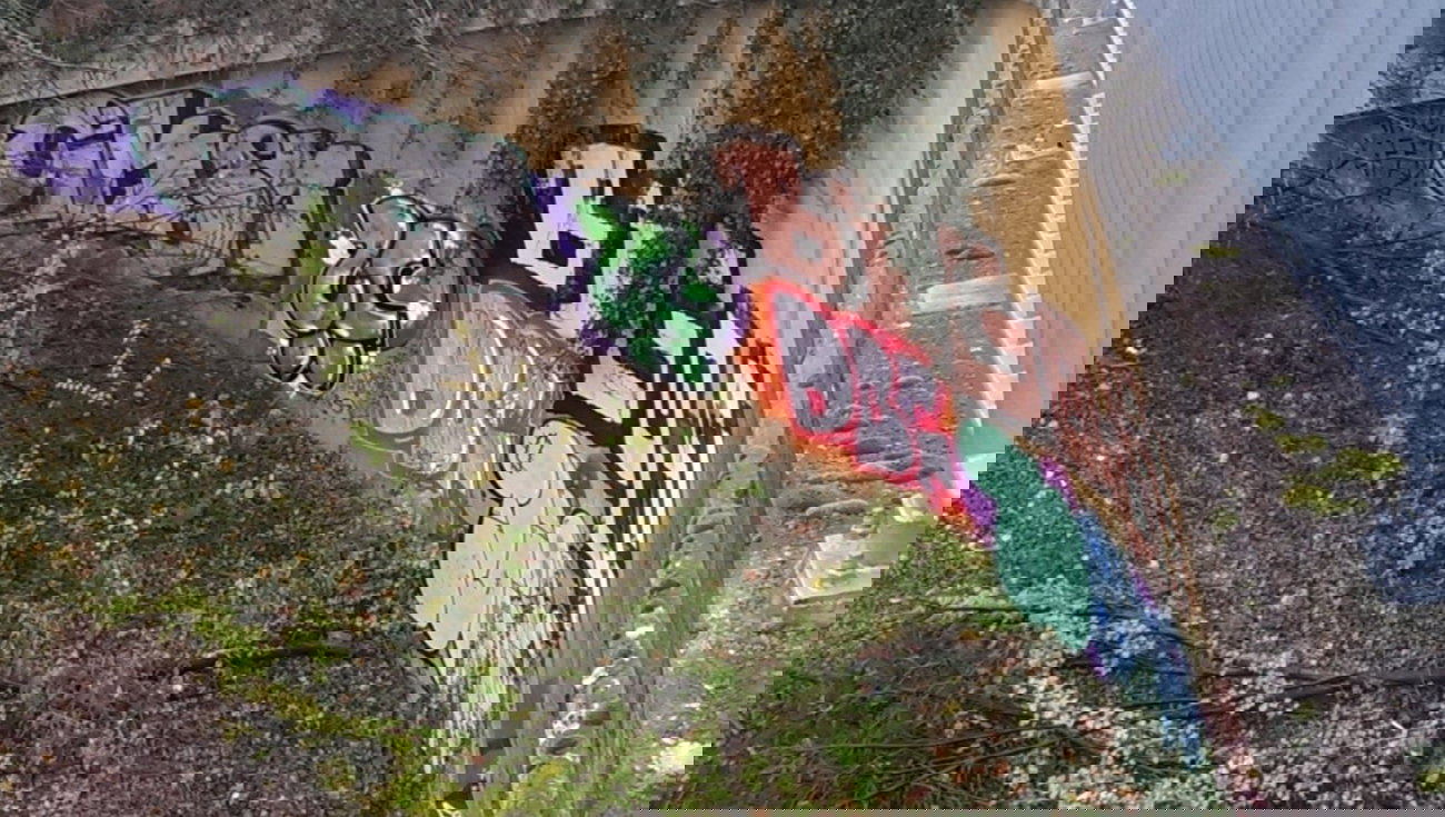 Graffiti Bombing in Essen - Photo by gartenzwerg - cksm, ?!, dbf