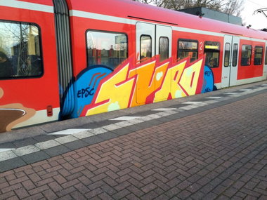 Graffiti Train - Photo by gartenzwerg - syro