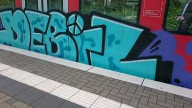 Graffiti Train - Photo by gartenzwerg - debil