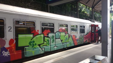 Graffiti Train - Photo by gartenzwerg - Belgien