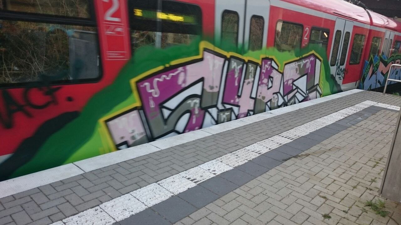 Graffiti Train - Photo by gartenzwerg - syro