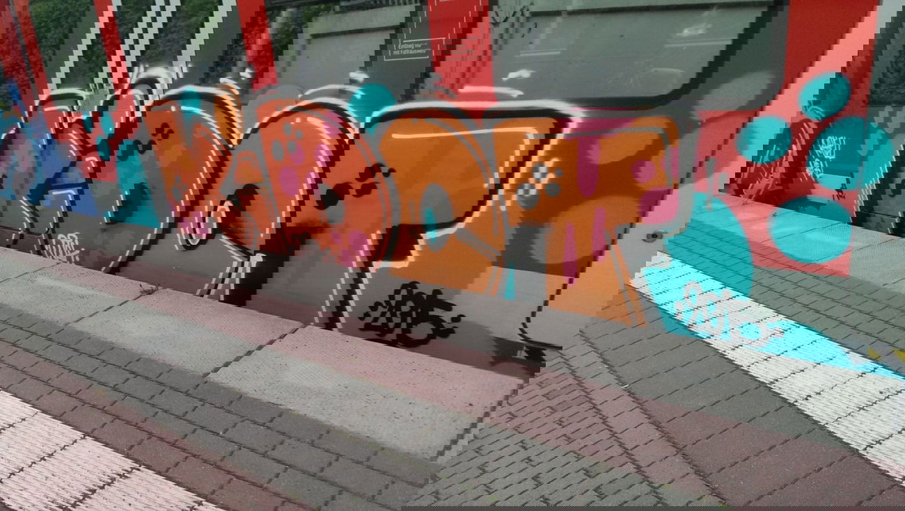 Graffiti Train - Photo by gartenzwerg - kidot