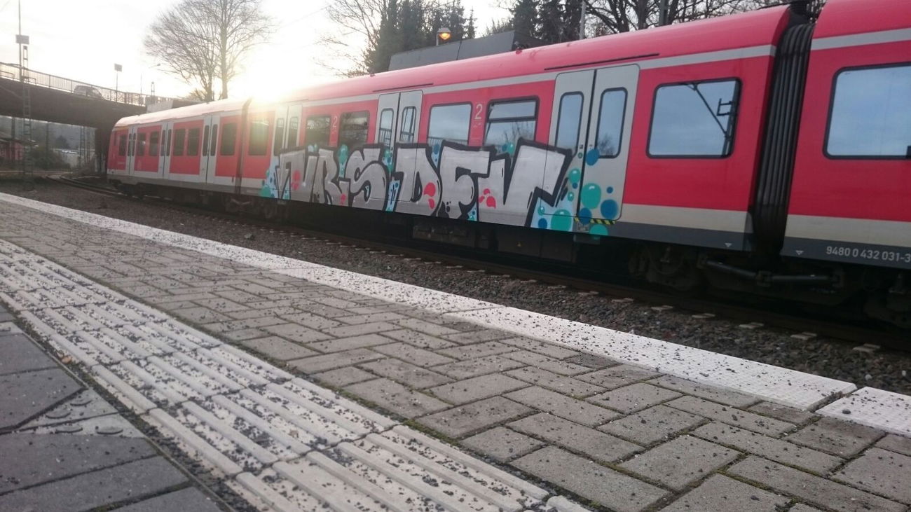 Graffiti Train - Photo by gartenzwerg - vrs, dfv
