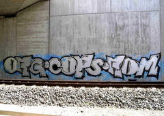 Graffiti Bombing in Gera - Photo by geracity - org, cops, rdm (2015)
